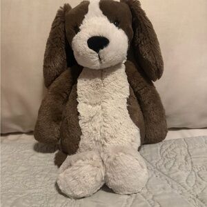 Jellycat Brown and Cream Retired Original Bashful Fudge Puppy BNWT